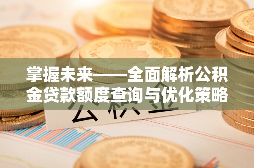 错那掌握未来——全面解析公积金贷款额度查询与优化策略